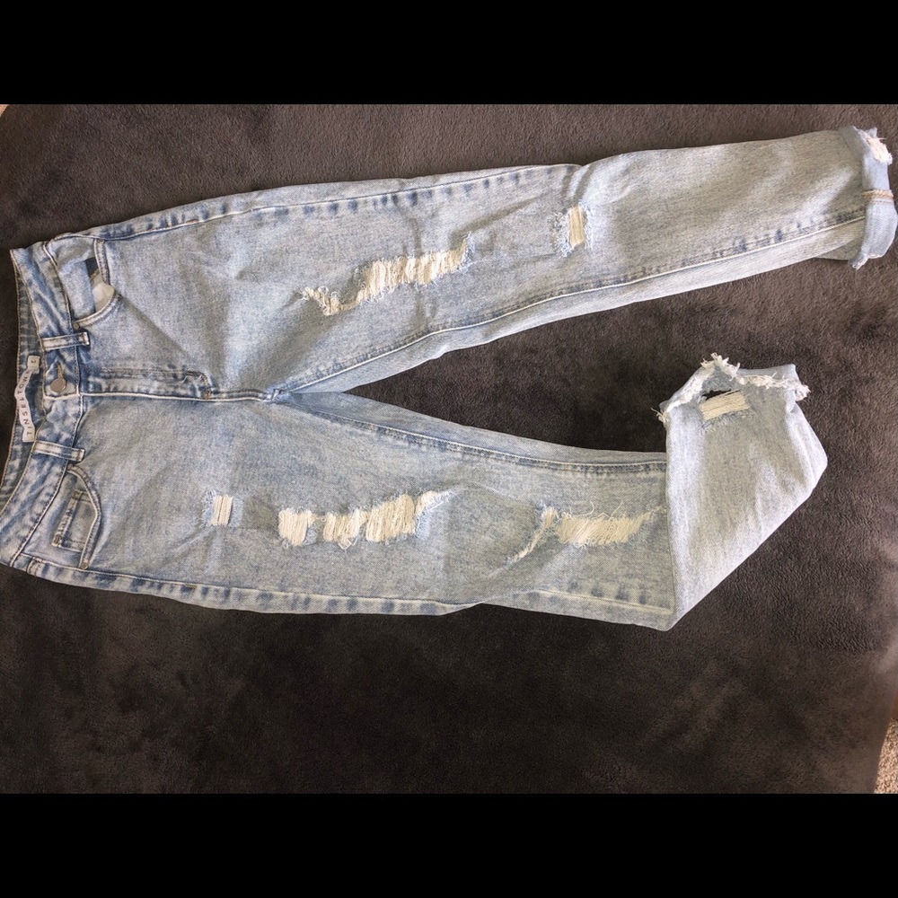 Size 5 light wash ripped jeans